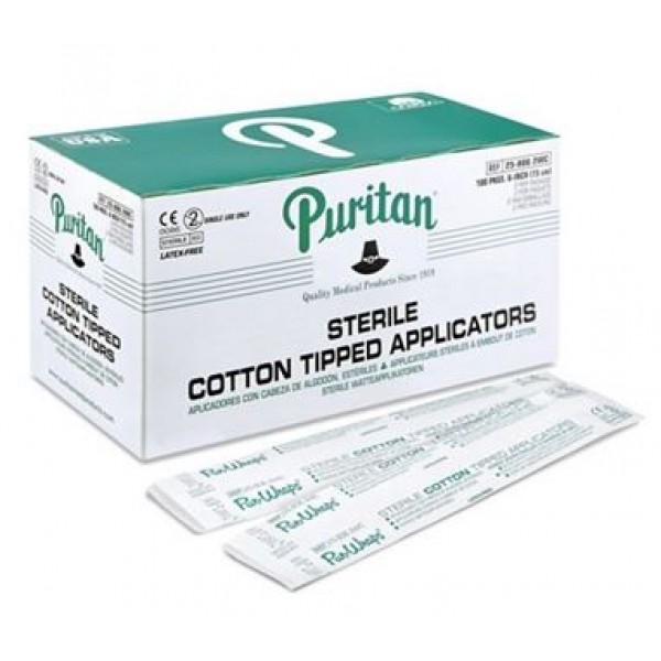 Sterile Cotton Tipped Applicators (200/box) (10183)
